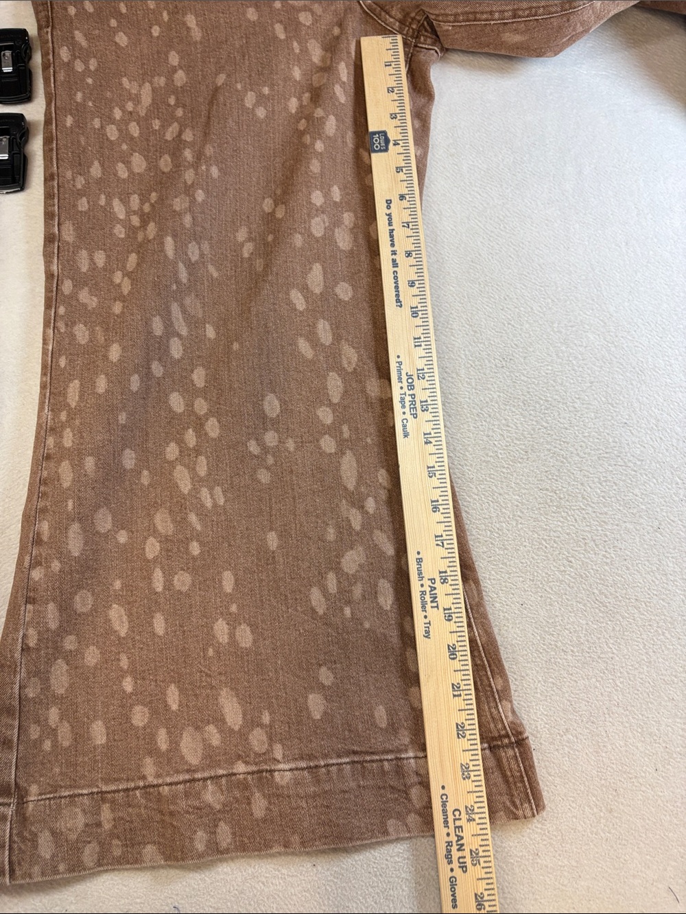 Pilcro Brown Spotted Wide-Leg Jeans - Picture 7 of 10